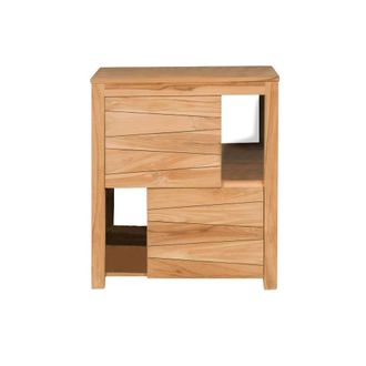 Wanda Collection Mueble cuarto de ba&ntilde;o de teca maciza 70