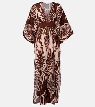 Poupette St Barth Sol printed cotton muslin kaftan