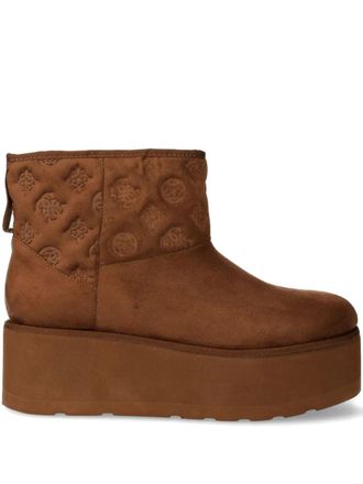 Guess Co 50mm Jilla boots - women - Fabric/Fabric/Rubber - 40 - Brown