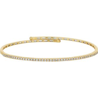 Bony Levy Audrey Diamond Flex Bangle Bracelet in 18Ky at Nordstrom, Size Large