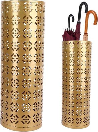 OEM Soporte Para Paraguas De Metal Para Entrada, Dise&ntilde;o Hueco, Elegante Y Compacto, Resistente A La Corrosi&oacute;n, Oficina O Hogar (dorado)