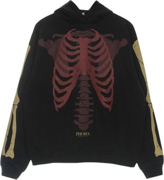 Phobia Archive Lichtgewicht Trainingspak Sweatshirt met Lange Mouwen - Heren - Hoodies - Zwart - S - Katoen - Hoodies & sweatvesten