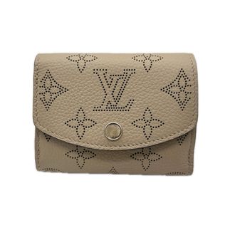 Louis Vuitton Mahina Beige Mahina Leather Wallet (Tri-Fold) (Pre-Owned)