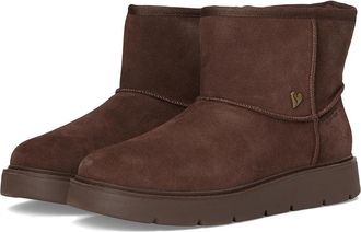 Skechers Keepsakes Cozy - Cozy Shorty Hands Free Slip-ins Womens Boots Chocolate : 8.5 B - Medium, Suede