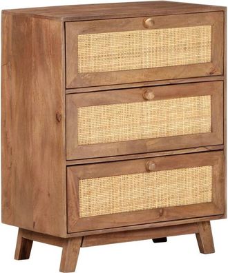 vidaXL Aparador De Madera Maciza De Mango 61x35x76 Cm Vidaxl
