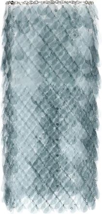 Paco Rabanne Falda midi - Skirts - Mujer - Azul - S