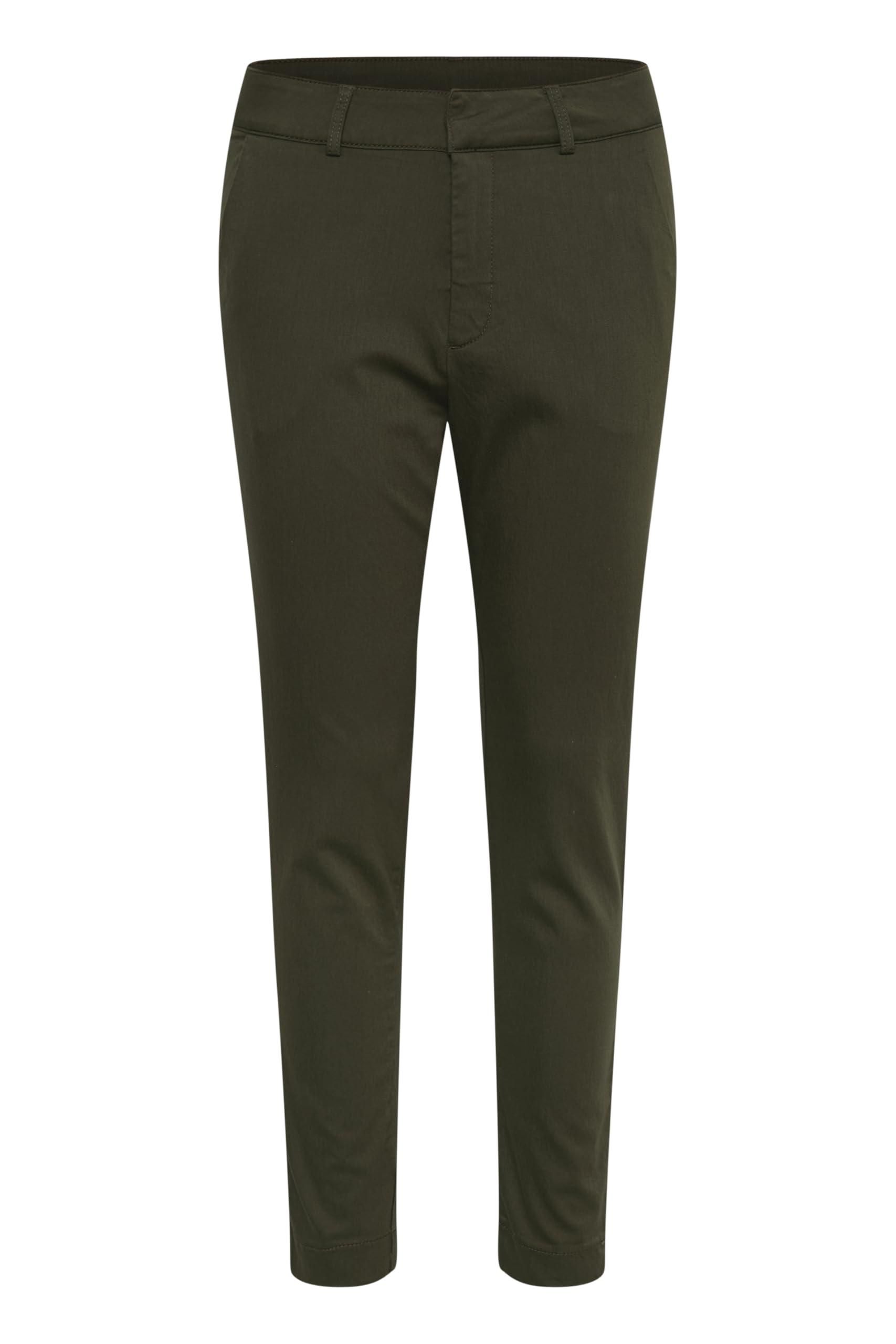 KAFFE Damen Chino Hose Kalea – Klassische Stoffhose, 7/8-Länge, Aus Viskosemischung Mit Stretch