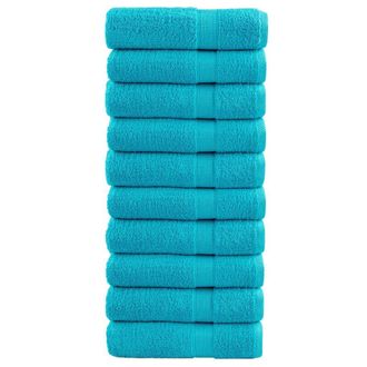 Berkfield Home Premium Bath Towels SOLUND 10 pcs 100x150 cm 600 gsm in Blue