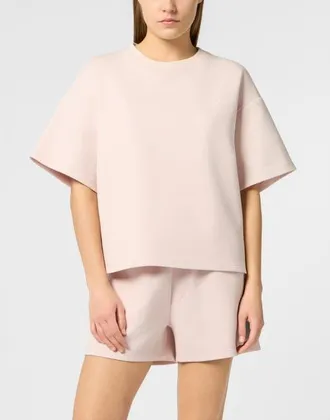 Plein Sport Round Neck T-Shirt Icon Scratch in Rose/pink at Nordstrom, Size X-Large Eu