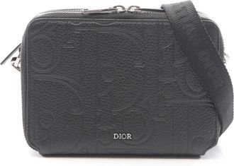 Dior Black Leather Handbag Shoulder Bag (Pre-Owned)