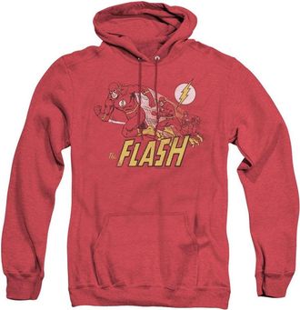 Gildan DC Comics Flash Crimson Comet Adult Heather Hoodie / Hooded Sweatshirt