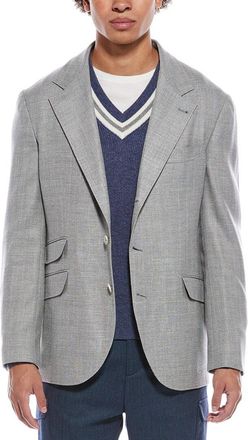 Brunello Cucinelli Wool, Linen, & Silk-Blend Blazer