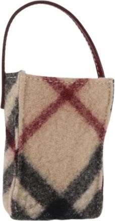 Burberry Pre-owned Pouch - Dames - Vintage Mini Tas - Veelkleurig - ONE Size - Wol - Vintage