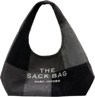 Marc Jacobs Womens The Sack Shoulder Bag Black Cotton