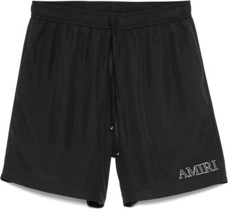 Amiri Shorts con logo ricamato - Nero