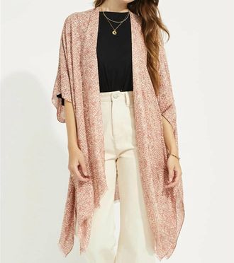 Gentle Fawn Galaxy Lightweight Cardigan In Rose