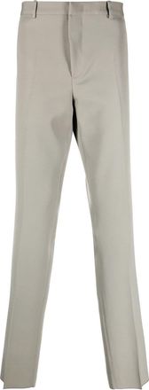 Jil Sander tailored trousers - men - Cotton/Cupro/Wool - 46 - Green