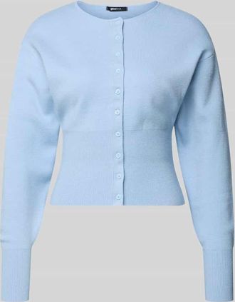 Gina Tricot Slim Fit Cardigan aus Viskose-Mix in Hellblau, Gr&ouml;&szlig;e XL