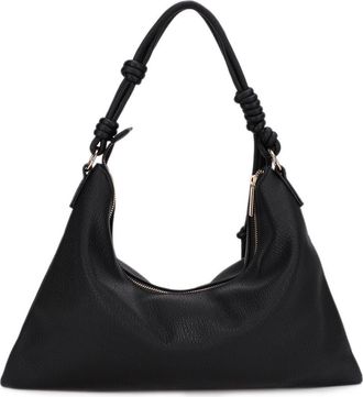 Mali + Lili Medium Iris Knotted Vegan Leather Shoulder Bag in Black at Nordstrom Rack