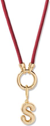 Brook & York Kai Initial Charm Necklace in Gold/Purple S at Nordstrom