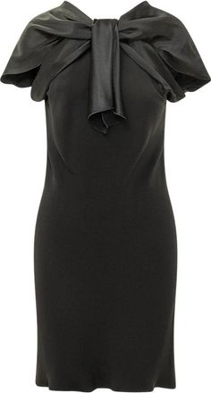 Alberta Ferretti Fitted Midi Dress - Dames - Korte kleedjes - Zwart - S - Kleedjes