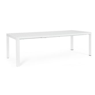 Decorspace Decor Space - Tavolo Allungabile Telescopico keplero Struttura In Alluminio Da Esterno -bianco / 200/300 Cm