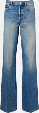 Gucci Horsebit mid-rise flared jeans