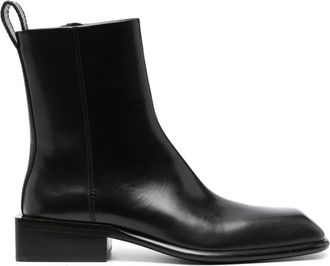 Alexander Wang Throttie ankle boots - women - Calf Leather/Rubber/Calf Leather/Calf Leather/Metal - 39.5 - Black