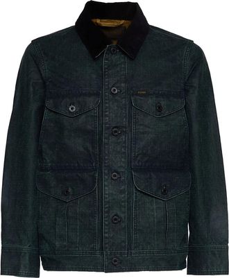 Filson Waxed Ripstop Jacket - Heren - Spijkerjassen - Blauw - L - Jassen