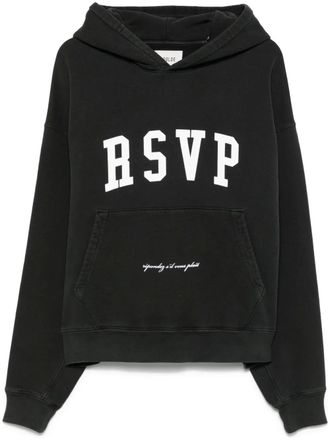 A Gold E x RSVP logo-print hoodie - Grey