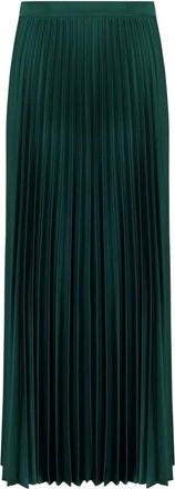 Max Mara Nicchia Rok - Dames - Midirokken - Groen - S - Polyester - Rokken