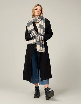 Nooki Design Womens ALEXA SCARF-BLACK MIX - Grey - Size: ONE