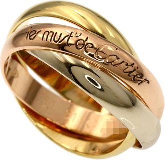 Cartier Yellow Gold (18K) Pink Gold (18K) White Gold (18K) Band Ring (Pre-Owned)