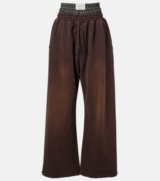 Acne Studios Pantaloni sportivi in cotone a strati