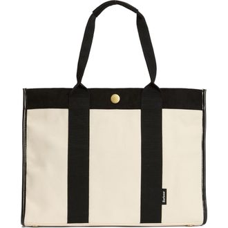 Barbour Large Selena Cotton Canvas Tote in Ecru at Nordstrom