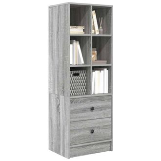 Berkfield Home Grey Shelving Unit Grey sonoma Particle board Medium Storage