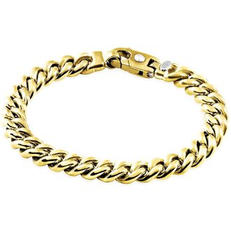 Pompeii3 Mens Cuban 14k Gold (76gram) or Platinum (122gram) 9.5mm Link Bracelet 9