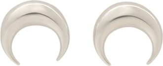 Marine Serre Earrings, female, Gray, Size: ONE SIZE Moon Earrings