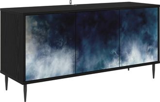 vidaXL Mueble De Tv Raalte 102 X 33 X 51 Cm Roble Negro Vidaxl