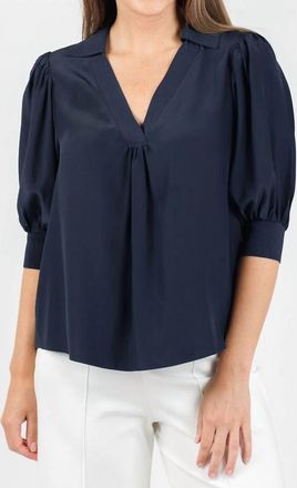 Cinq &agrave; Sept Weldon Top In Navy