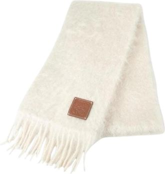 Loewe Pre-owned Stole - Dames - Vintage Accessoires - Beige - ONE Size - Wol - Vintage