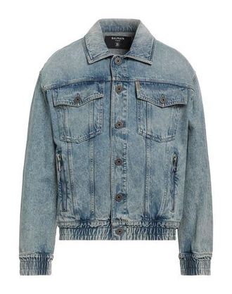 Balmain COATS & JACKETS - Denim outerwear on YOOX.COM