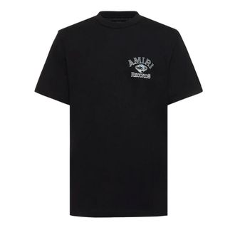 Amiri Mens Global Records Logo Black T-Shirt Cotton - Size X-Large