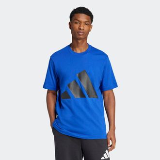 adidas T-Shirt ADIDAS SPORTSWEAR M BL SJ T, Herren, Gr. XXL, blau (royal blau, schwarz), Obermaterial: 100% Baumwolle, normal, Rundhals, Shirts T-Shirt, klas