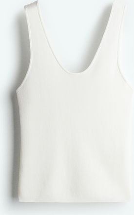 H&M Gestricktes Tanktop - Weiss