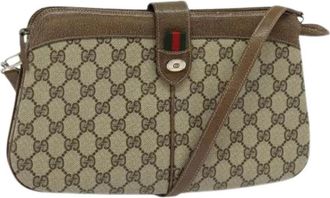 Gucci Pre-owned Cross Body Bags, female, Beige, Size: ONE SIZE Pre-owned Vintage Shoulder Bag