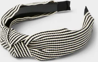 Simons Womens Woven stripe knot headband