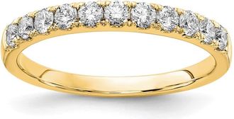 Diamond2Deal 14k Gold Lab Grown Diamond Wedding Band Ring 1/2Ct Clarity- VS Color- G-H