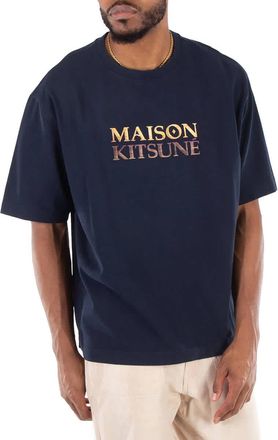 Maison Kitsuné Maison Kitsune Gradient Logo Oversized T-Shirt