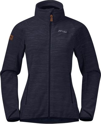 Bergans Hareid NoHood Fleece W Jacket, Dark Navy, S